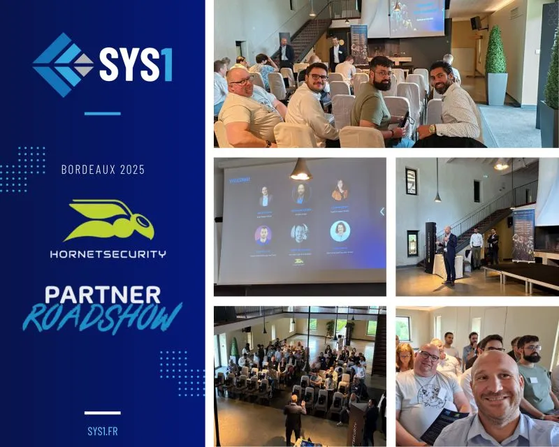 SYS1 présent au Roadshow 2025 de Hornetsecurity France à Bordeaux !