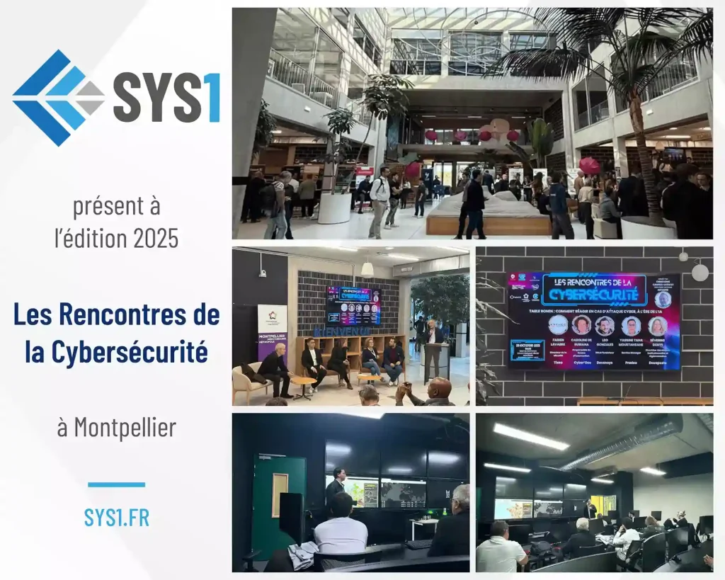sys1 présent aux rencontres de la cybersécurité 2025 à Montpellier